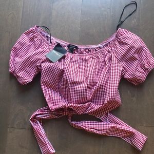 NWT gingham crop top!